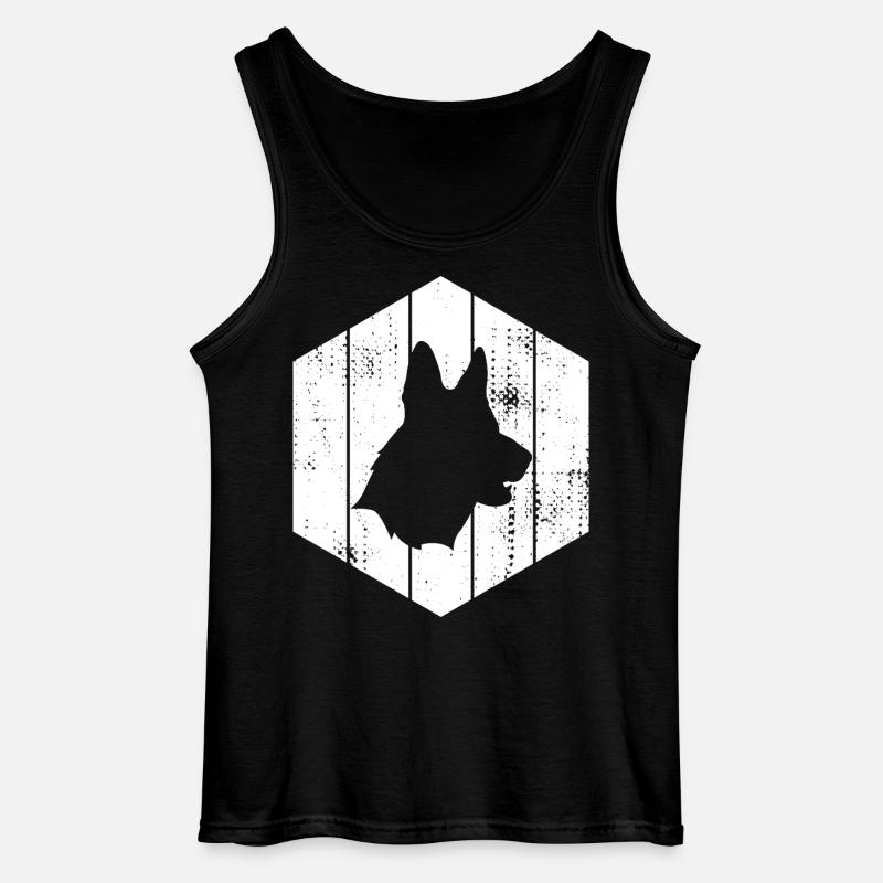 German Shepherd - Gildan Men’s Tank Top - black