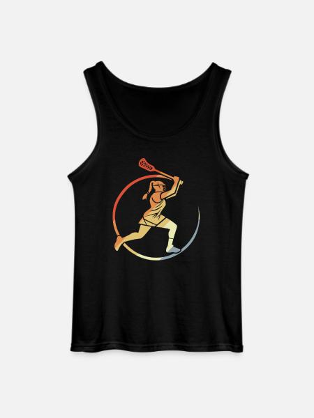 Women's Lacrosse - Gildan Men’s Tank Top - black