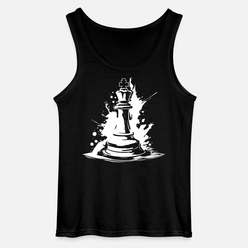 Schachfigur - Gildan Männer Tank Top - Schwarz