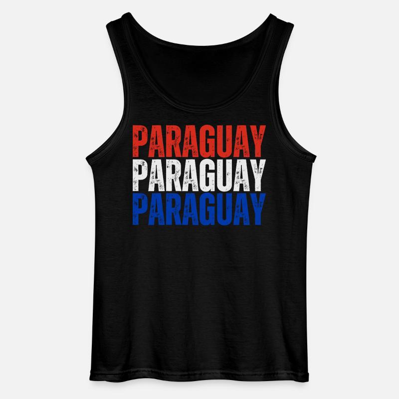 Paraguayan pride, Paraguayan flag - Gildan Men’s Tank Top - black