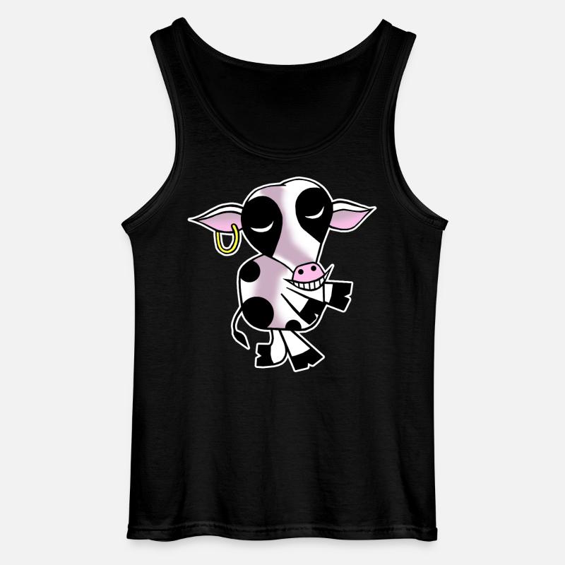 Einladende Kuh - Gildan Männer Tank Top - Schwarz