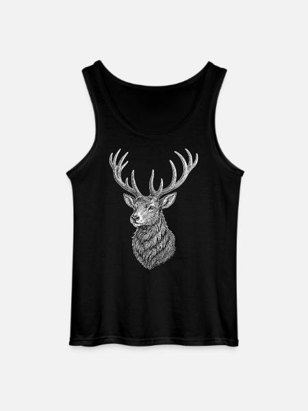 Deer - Gildan Men’s Tank Top - black