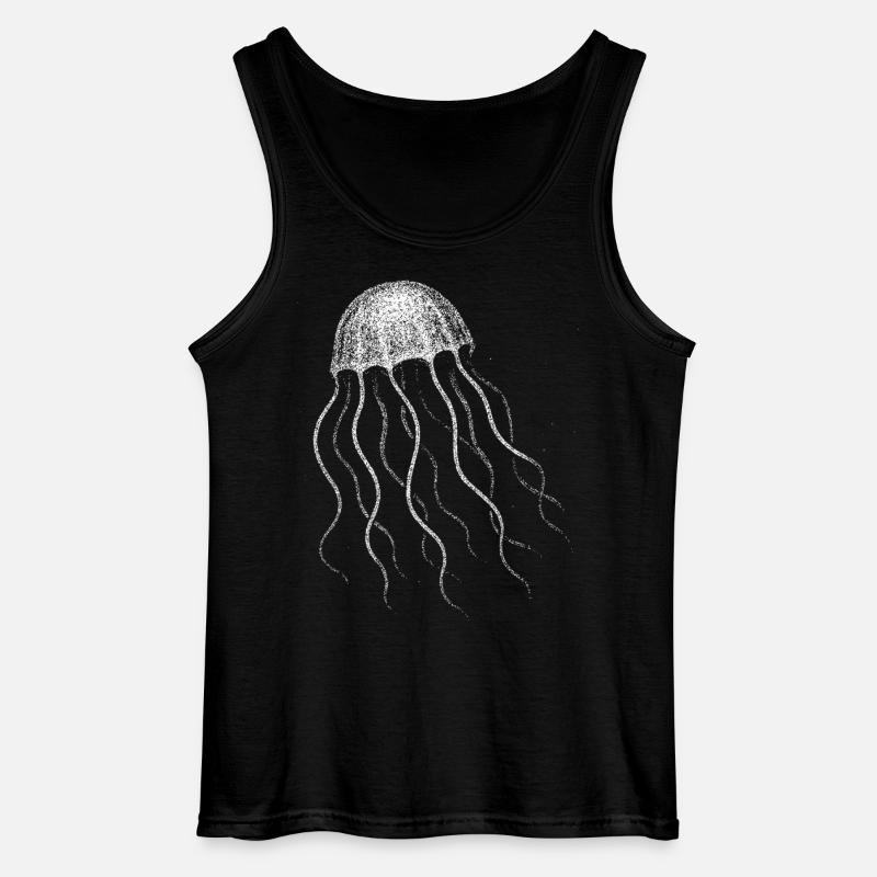 Jellyfish - Gildan Men’s Tank Top - black