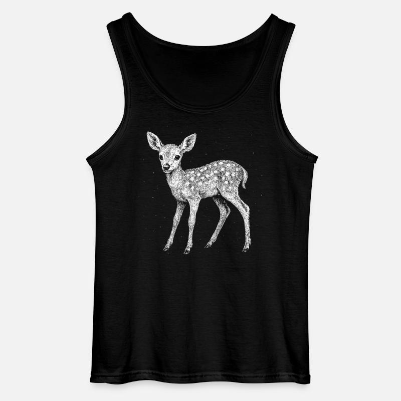 Rehkitz - Gildan Männer Tank Top - Schwarz