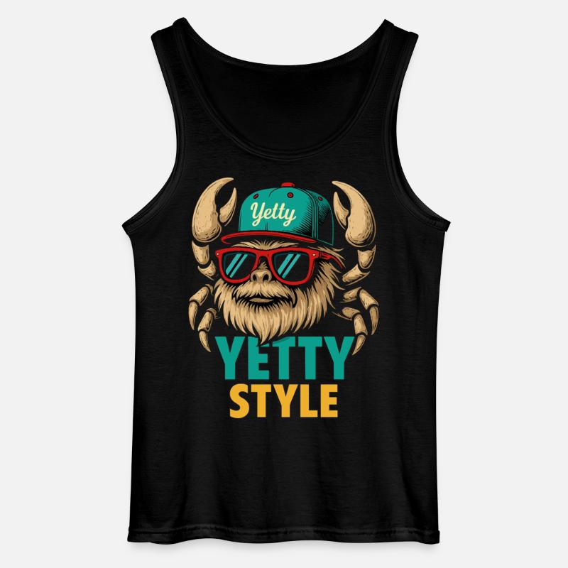 Graphisme Yeti Style Yetty - Débardeur Gildan Homme - noir