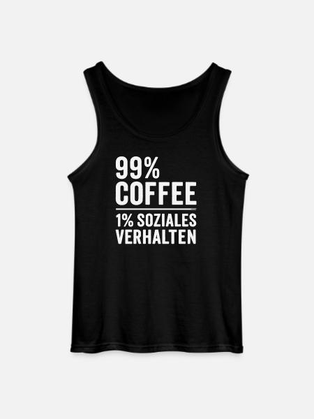 99% Coffee - Gildan Men’s Tank Top - black