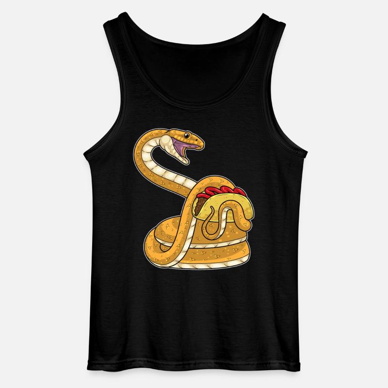 Snake Taco - Gildan Men’s Tank Top - black