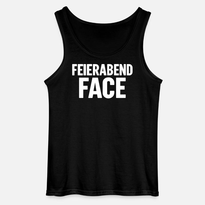 FEIERABEND FACE - Gildan Männer Tank Top - Schwarz