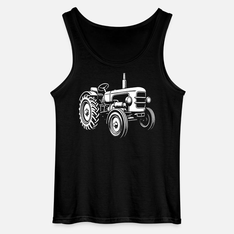 Kraftpaket vom Acker - Gildan Männer Tank Top - Schwarz