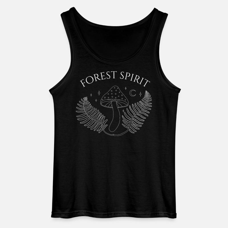 Waldgeist-Pilz-Kunst - Gildan Männer Tank Top - Schwarz