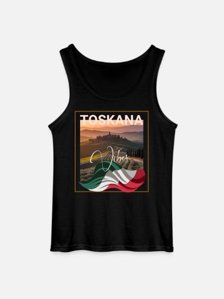 Tuscany Vibes Italian Region - Gildan Men’s Tank Top - black
