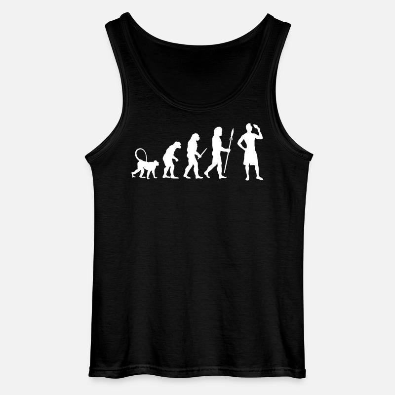 Cream Evolution - Gildan Men’s Tank Top - black