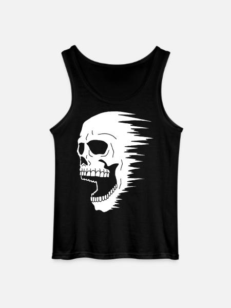 Skull and speed - Gildan Men’s Tank Top - black