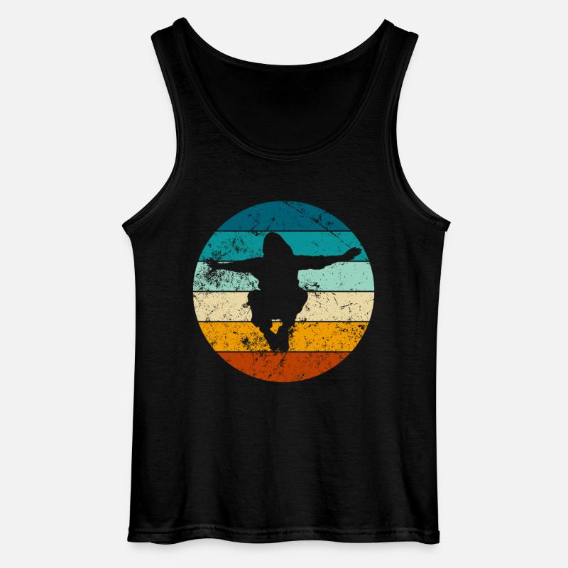Parkour Sprung - Dynamisches Urban Design - Gildan Männer Tank Top - Schwarz