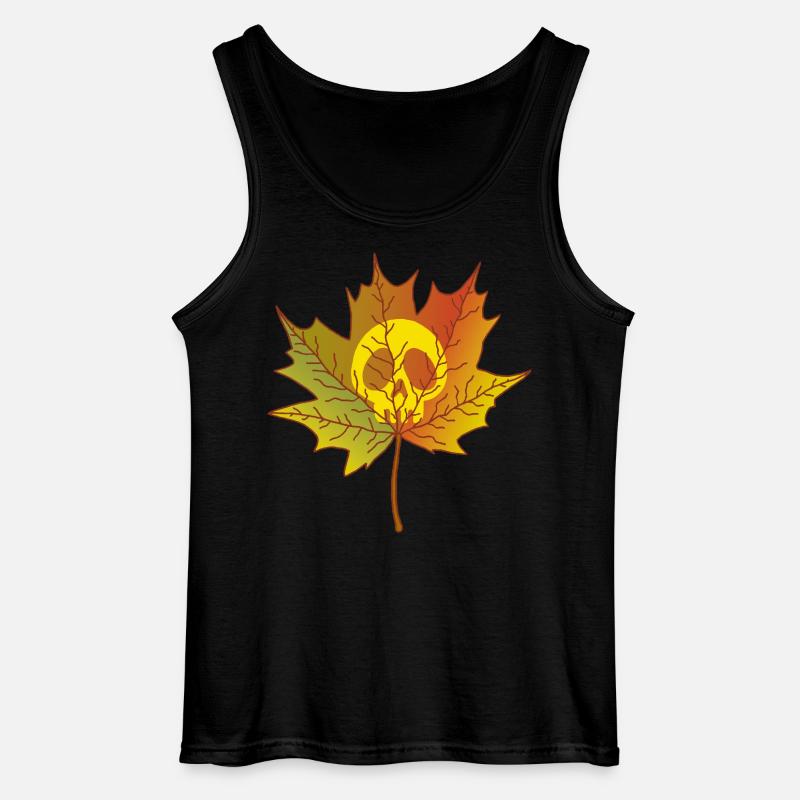 Schädel und totes Blatt - Gildan Männer Tank Top - Schwarz