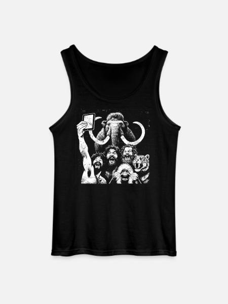 Savage Lion Pride Digital Art - Gildan Men’s Tank Top - black