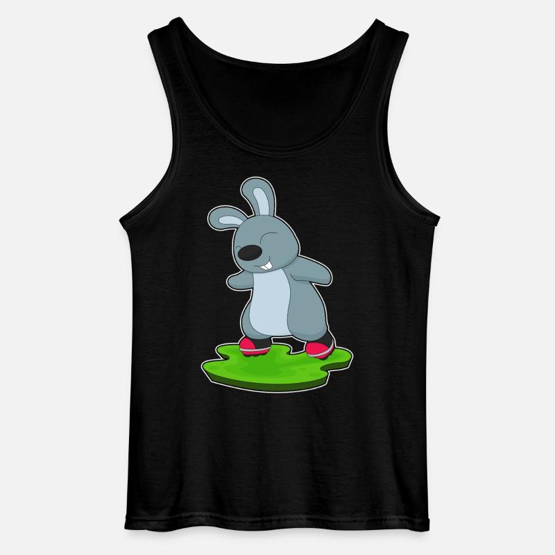 Hase Inline skating Inline skates - Gildan Männer Tank Top - Schwarz