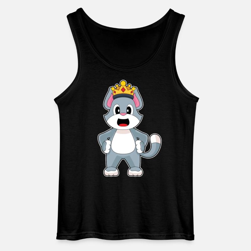 Couronne de chat - Débardeur Gildan Homme - noir