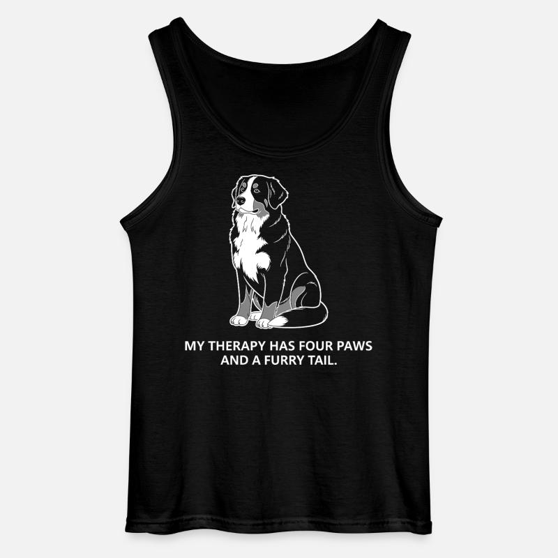 Mein Trainingspartner hat vier Pfoten - Gildan Männer Tank Top - Schwarz