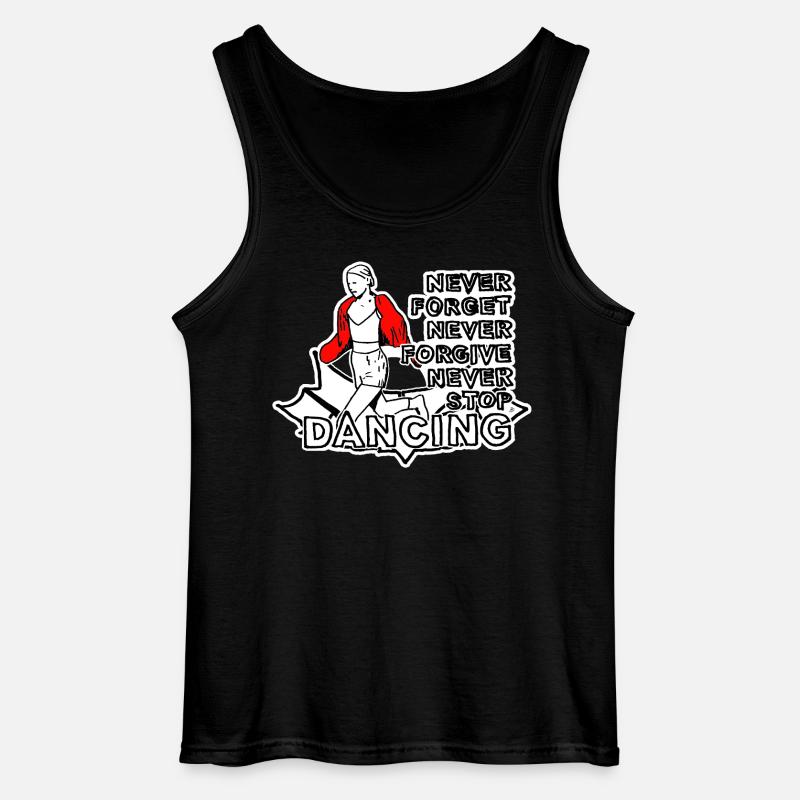 Never Forget Never Forgive - Gildan Männer Tank Top - Schwarz