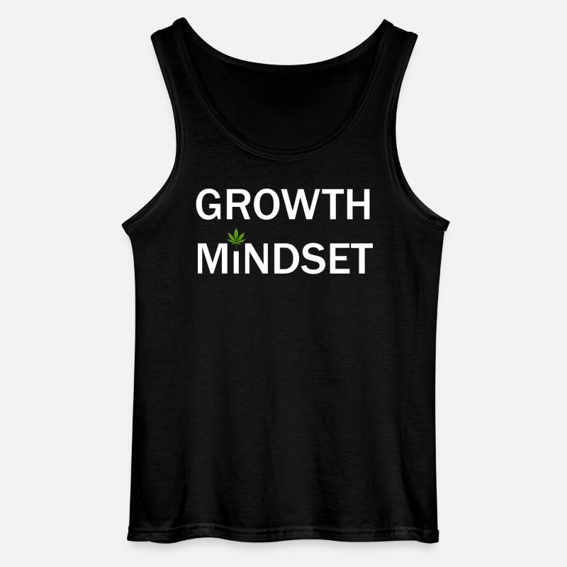 Growth Mindset - Gildan Männer Tank Top - Schwarz