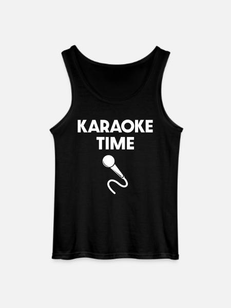 Karaoke Time - Gildan Men’s Tank Top - black