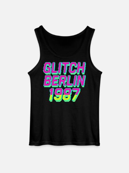 Glitch, Berlin 1987 - Gildan Men’s Tank Top - black