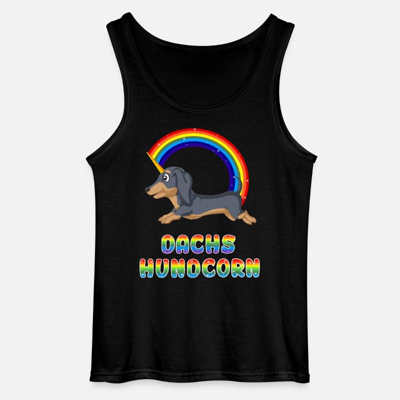Dackel - Gildan Männer Tank Top - Schwarz