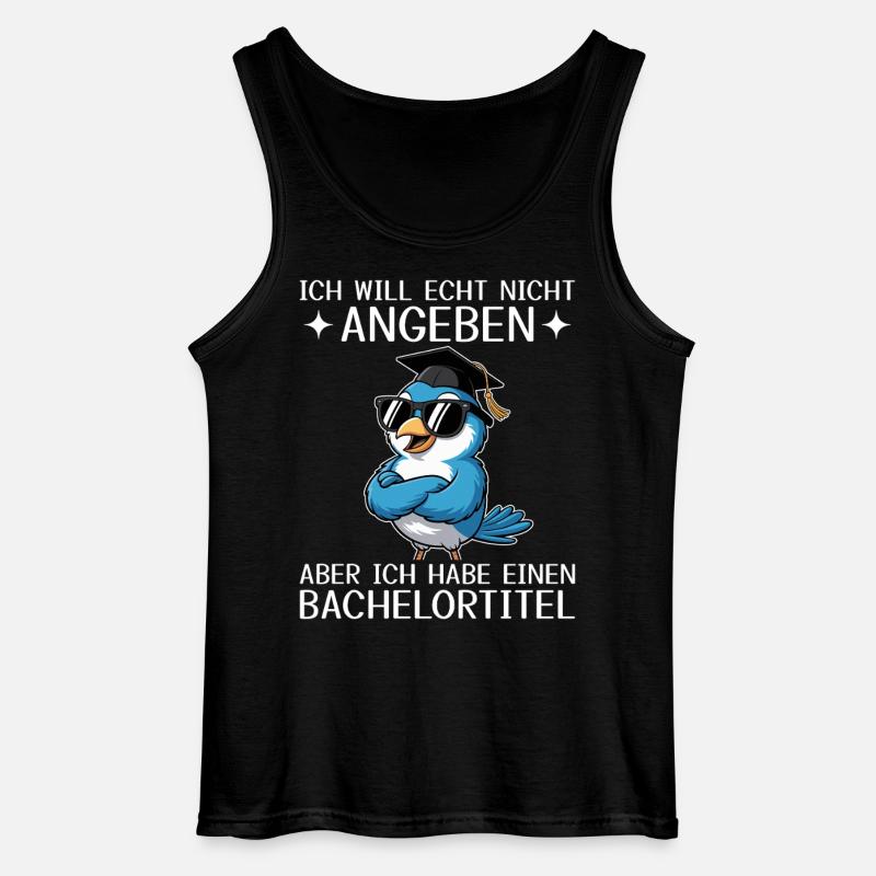 Bachelor Abschluss geschafft - Bachelortitel - Gildan Männer Tank Top - Schwarz