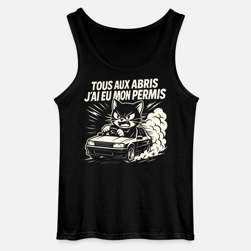 Fahrer Geschenk Führerschein - Gildan Männer Tank Top - Schwarz