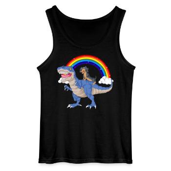 Dackel - Gildan Männer Tank Top - Schwarz - Vorne - AI Model Male 185 dark (185cm)