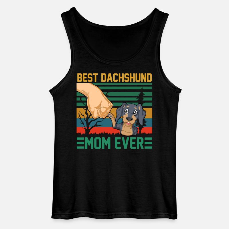 Beste Dackelmutter aller Zeiten - Gildan Männer Tank Top - Schwarz