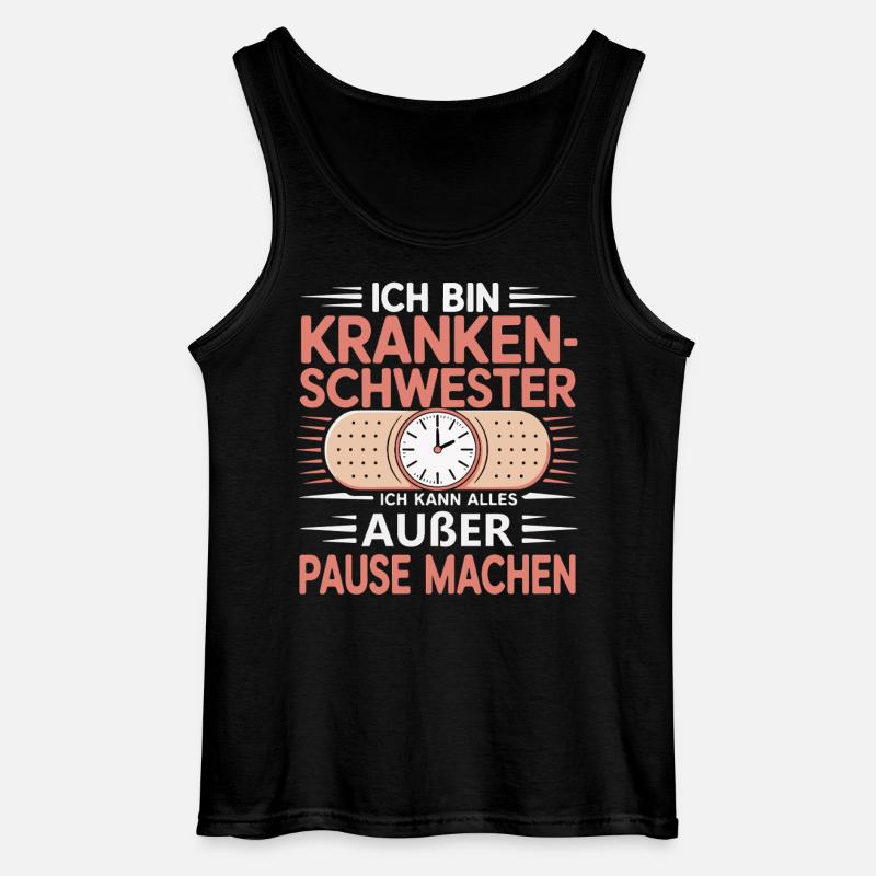 Krankenschwester Humor Design - Gildan Männer Tank Top - Schwarz