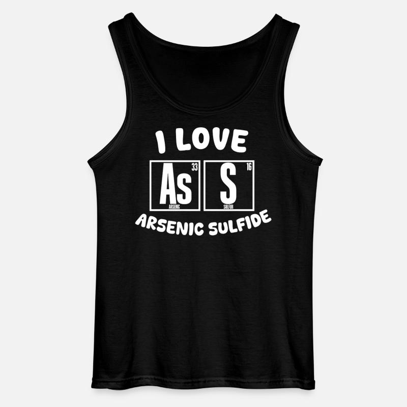 Ich liebe Arsensulfide - Gildan Männer Tank Top - Schwarz
