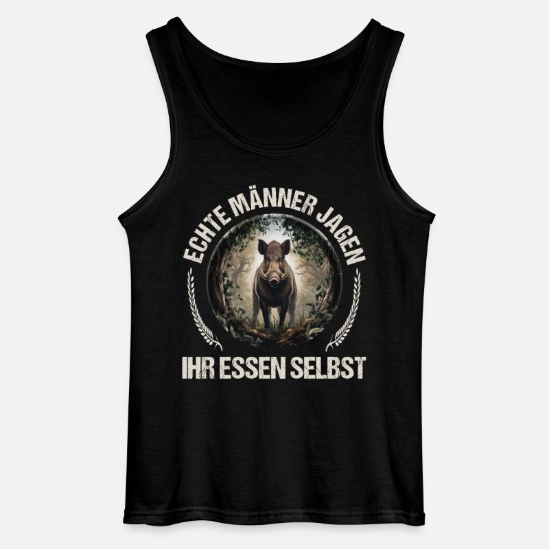 Jäger Spruch - Gildan Männer Tank Top - Schwarz
