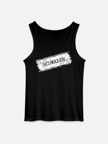 Swabia City Name Design - Gildan Men’s Tank Top - black