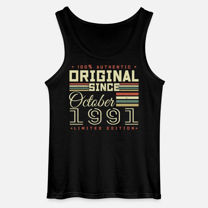 Legendary Since October 1991 | October 1991 - Gildan Men’s Tank Top - black