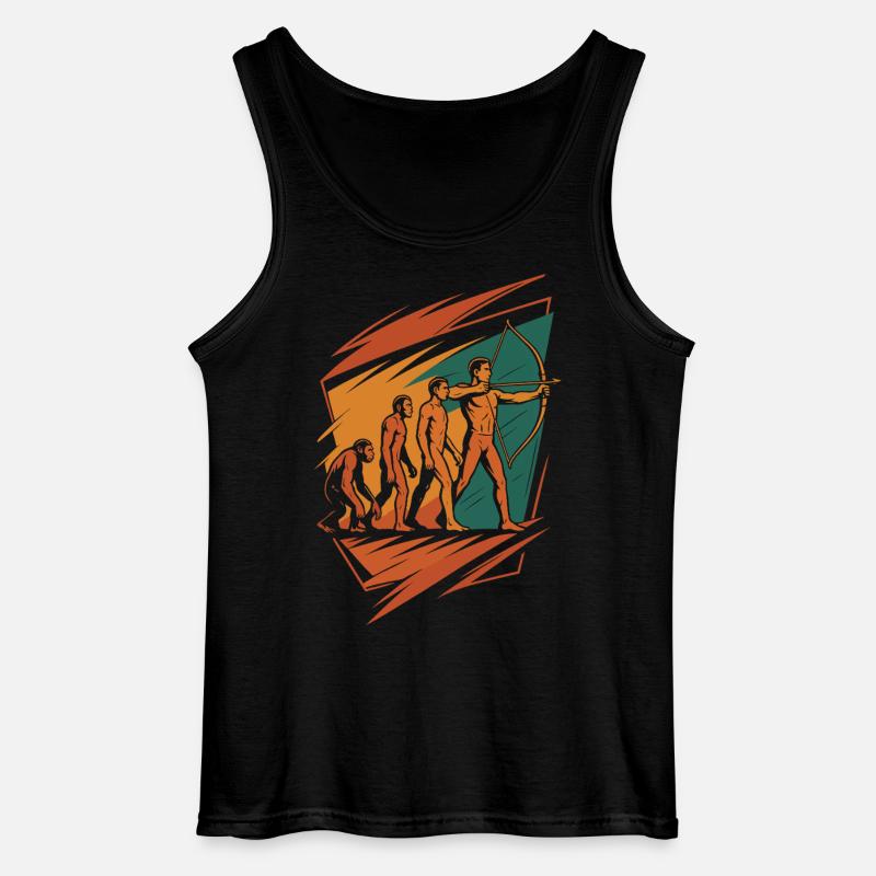 Entwicklung Des Bogenschießens Archer Bow Target - Gildan Männer Tank Top - Schwarz