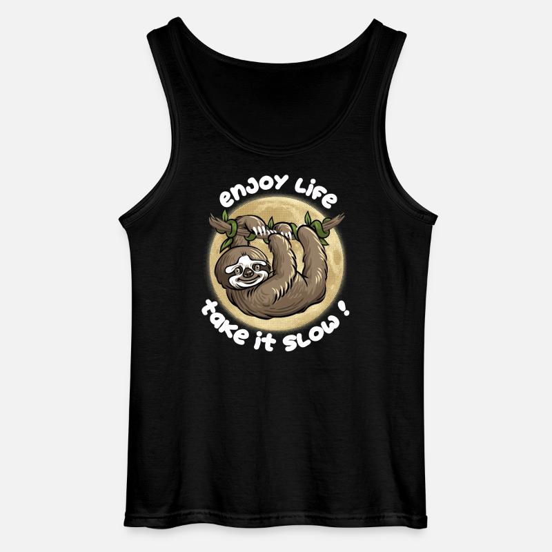 Gehen Sie es langsam an! - Gildan Männer Tank Top - Schwarz