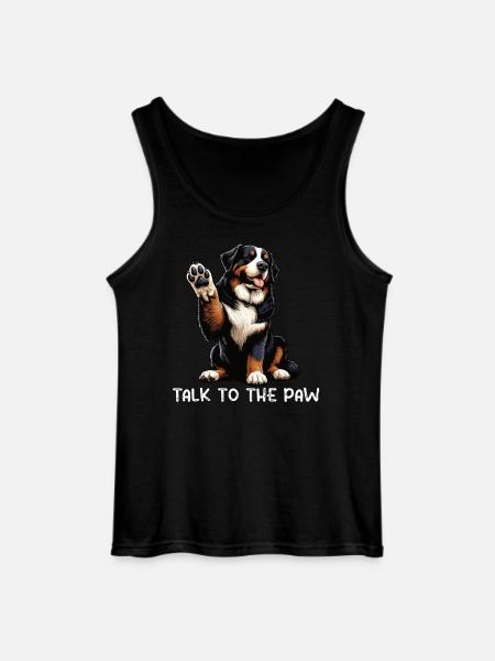 Tal med poten Berner Sennenhund Sennenhunde - Gildan tanktop til mænd - sort