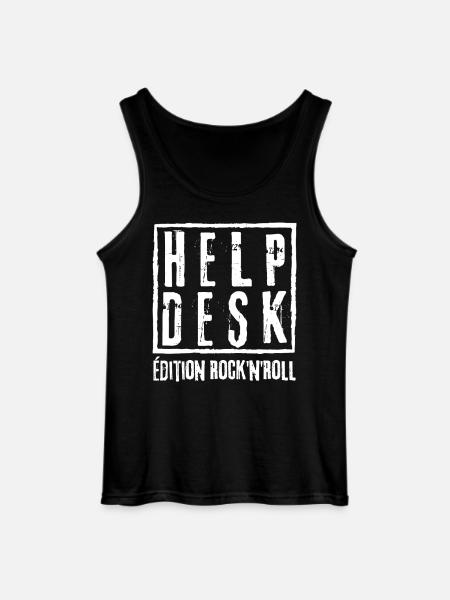 HELP DESK Edition Rock N Roll - Débardeur Gildan Homme - noir