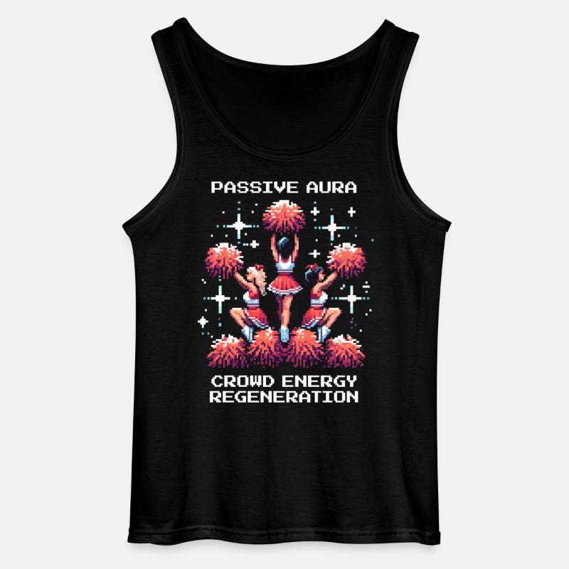 Passive Aura: Crowd-Energie-Boost | Cheerleading - Gildan Männer Tank Top - Schwarz