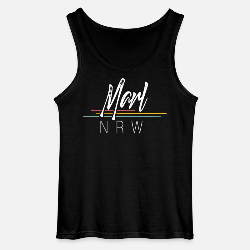 Marl - Gildan Männer Tank Top - Schwarz