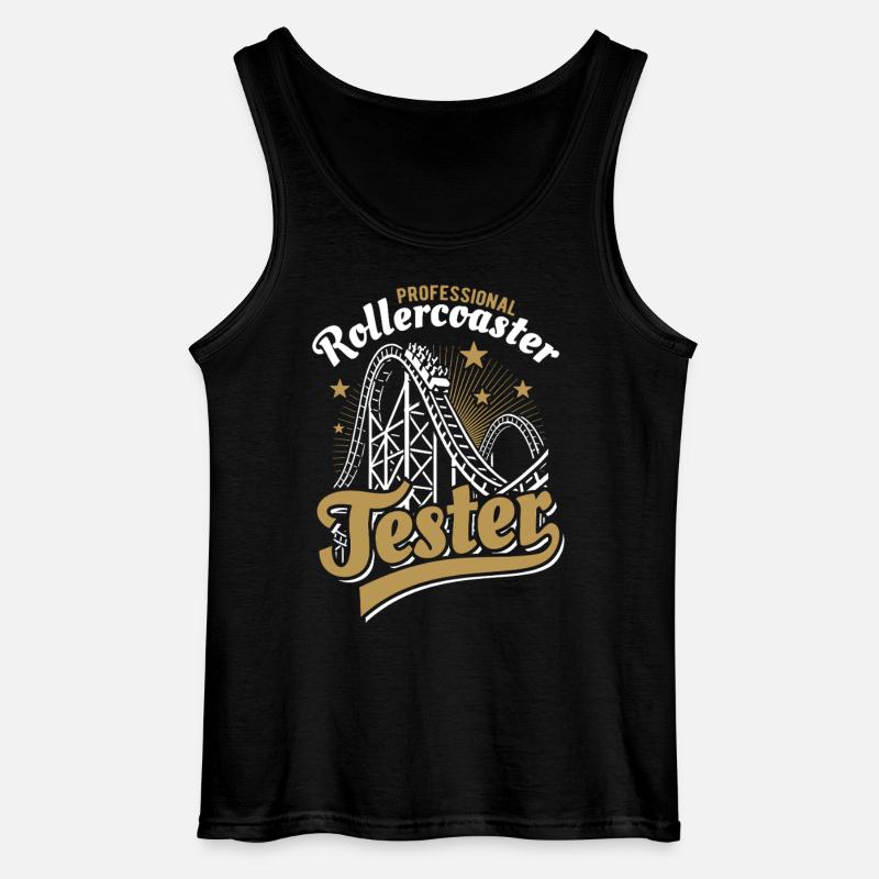 Professional Rollercoaster Tester - Gildan Männer Tank Top - Schwarz