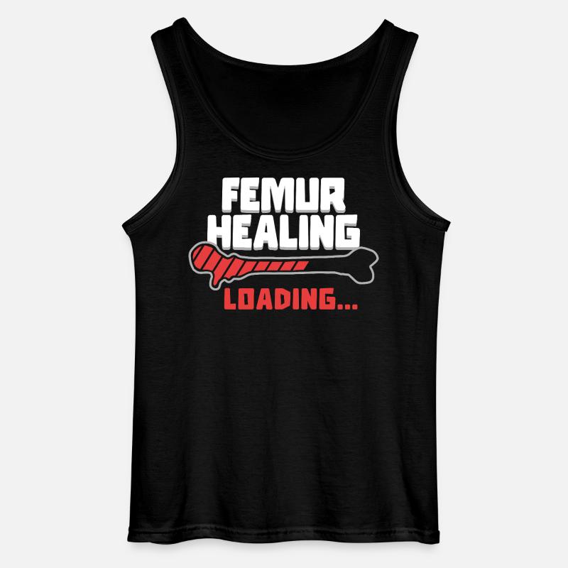 Gebrochener Oberschenkel Femur Healing Loading - Gildan Männer Tank Top - Schwarz
