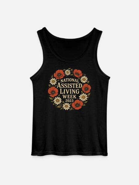 National Assisted Living Week 2025 T-Shirt - Gildan Men’s Tank Top - black