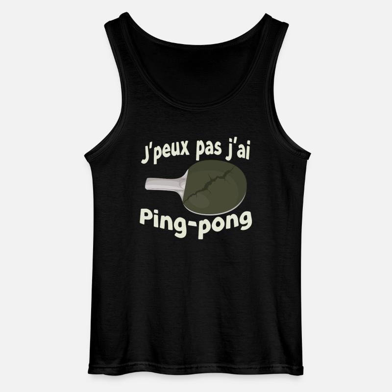 Ping-Pong-Pause Humor - Gildan Männer Tank Top - Schwarz