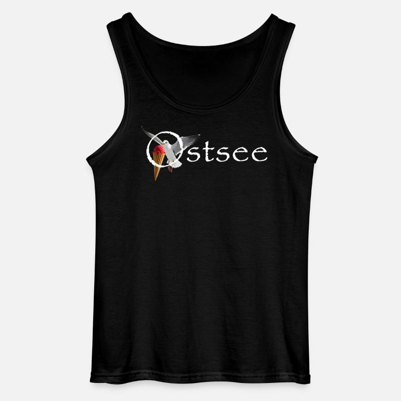 Ostsee Möwe Eisräuber Raubvogel - Gildan Männer Tank Top - Schwarz
