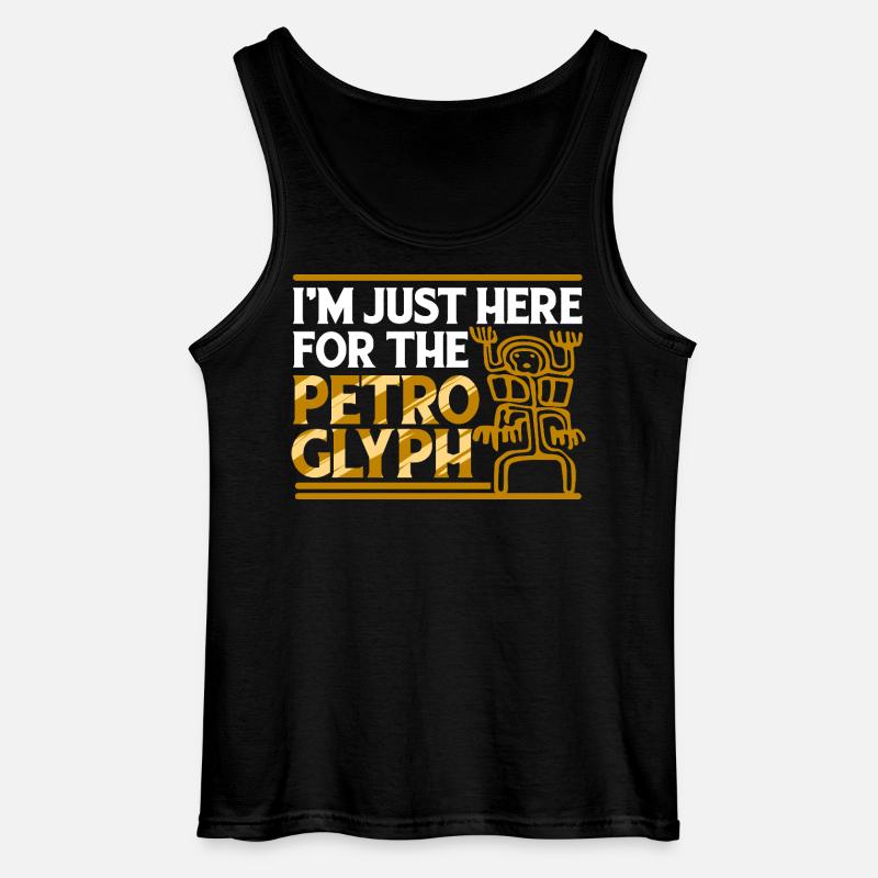 Petroglyphe Petroglyphen Piktogramme - Gildan Männer Tank Top - Schwarz