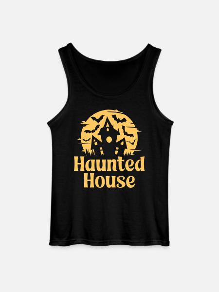 Haunted House - Gildan Men’s Tank Top - black